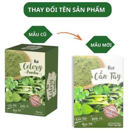 Bột cần tây Mộc Tâm mẫu bao bì mới